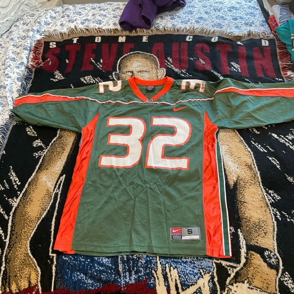 Throwback Nike Miami hurricanes frank gore jersey small - Picture 1 of 5